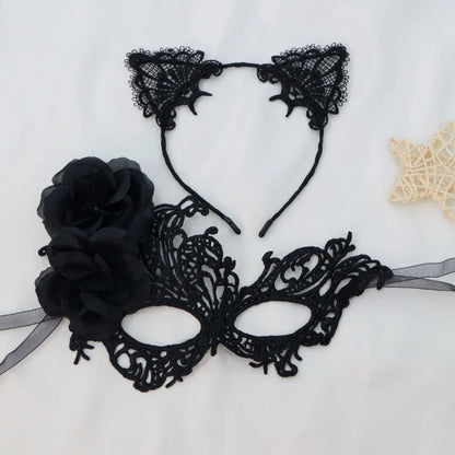 Masque de mascarade, ensemble de masques de Costume délicats, demi-visage en dentelle, élégant pour Costume de danse, concours de jeu de rôle pour événement