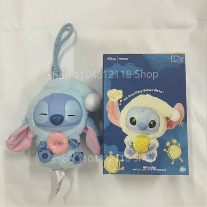 15CM New Stitch Eat Something Before Sleep Series Blind Box Plush Dolls Pendant Cute Doll Ornament Mystery Box Surprise Toy Gift