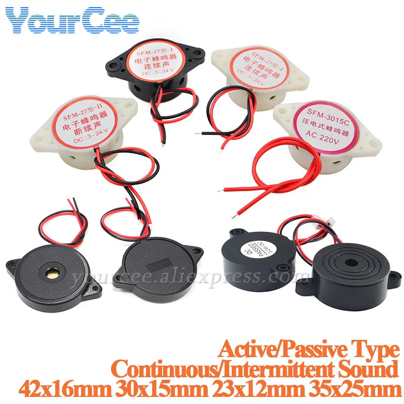 SFM-27 SHD4216 alarme sonore électronique alarme sonore continue/intermittent DC 3-24 V 12 V décibel élevé pour Arduino voiture Van