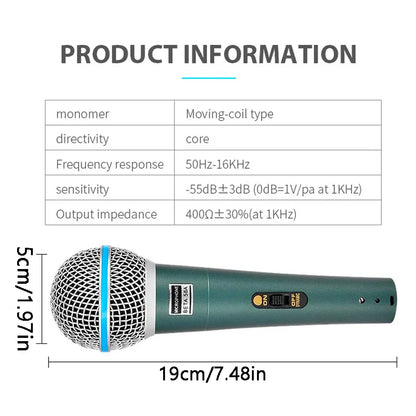 Microphone à condensateur professionnel filaire, pour PC, système de Machine à karaoké, salle de son, Gamer, Audio, chant, Kits de Streaming en direct