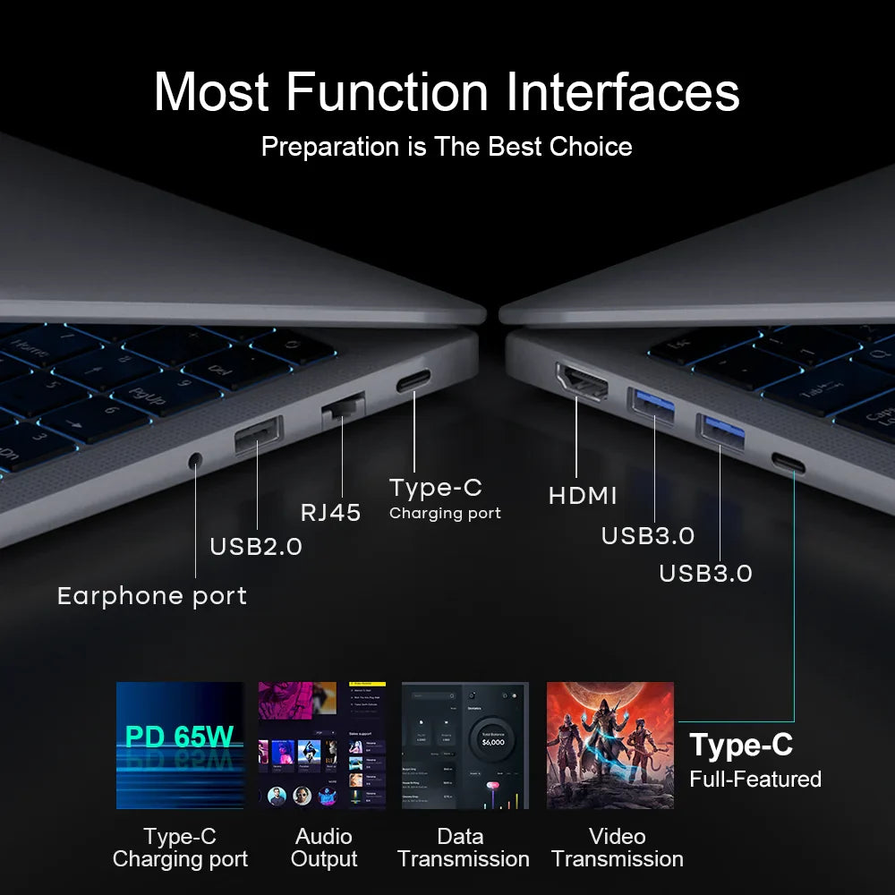 Laptops 16" 2.5K 165Hz Intel Core i9-12900HK WiFi 6 32GB RAM  1TB SSD Laptop Windows 11 Notebook Office Computer