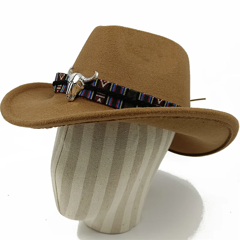 Chapeau de cowboy divers accessoires chapeau de cowboy monochrome en feutre chapeau d'extérieur homme et femme chapeau de cavalier chapeau femme