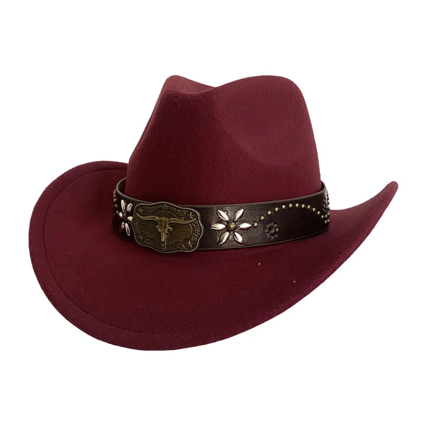 Nouveau Chapeau de Cowboy de Style Occidental pour Hommes et Femmes Chapeau de Gentleman Rétro à Large Bord Chapeau de Cowgirl Jazz Chapeaux de Soleil Tendance pour l'Été