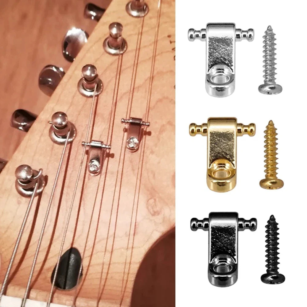 3 couleurs accessoires Instruments à cordes Guide d'arbre pièces de guitare électrique rouleau cordes arbres cordes retenue