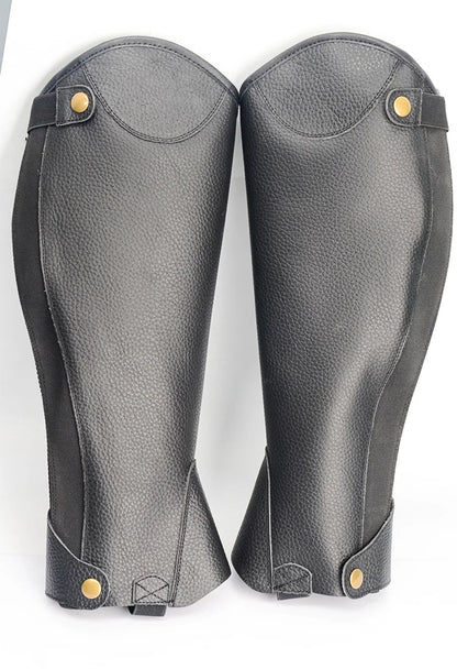 Guêtres d'équitation en cuir de vachette ex, équipement d'équitation, protection des jambes de chevalier, ajustement sportif, fournitures pour fans