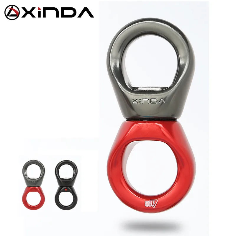 XINDA-Poulie d'escalade en aluminium 30kN, joint universel pour l'extérieur, haute qualité, mouvement de balançoire, adapté pour l'ancrage, le yoga, l'anneau universel