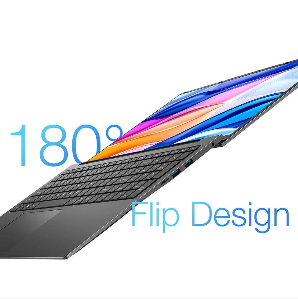Teclast F17 Plus 2025 Laptop 17.3 inch Intel N150 Computer 16GB RAM 512GB SSD Windows 11 Pro 180° Flip Laptops mini-HDMI USB3.2