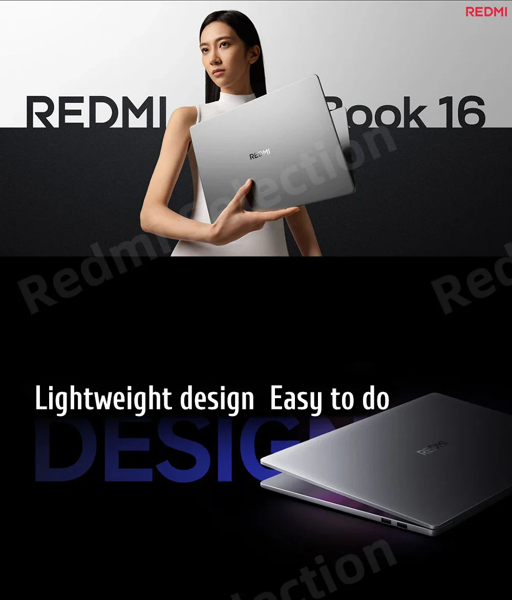 Xiaomi REDMI Book 16 Laptop 2025 Intel Core 5 Processor 220H Intel Graphics 16G/32G RAM 1TB SSD 16-inch 2.5K Screen Notebook PC