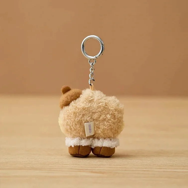 New 10Cm Bt21Ed Baby Series Kawaii Anime Rj Cooky Plush Keychain Cute Cartoon Plush Pendant Doll Toy Bag Accessories Girl Gift