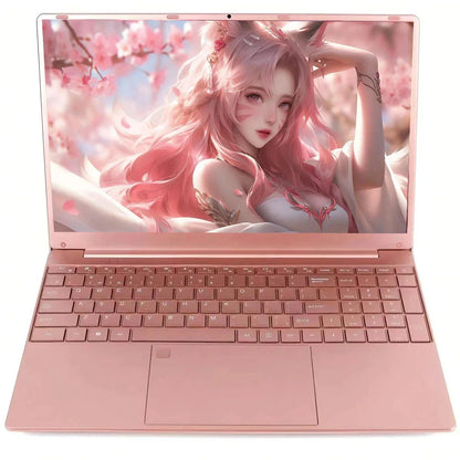 PC portable AKPAD 11e génération Intel Celeron N5095, Windows 10/11, jusqu'à 32 Go de RAM, SSD de 128 Go à 2 To, Wi-Fi 2,4G/5G, Bluetooth, clavier rose de style girly