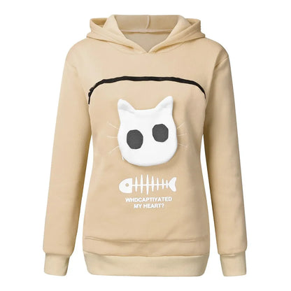 Hot Carry Pet Pocket Sweatshirt Winter Animal Pouch Hood Tops Kat Hond Keep Warm Ademend Hooded Kat Carriers Zakken Kat levert