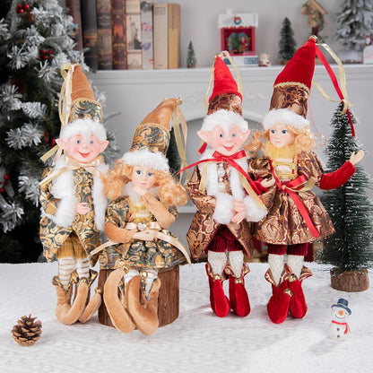 1 Pair Christmas Tree Decorations Cute Angel Doll Girl Pendant Navidad 2024 New Year Christmas Tree Ornaments Xmas Gift For Kids