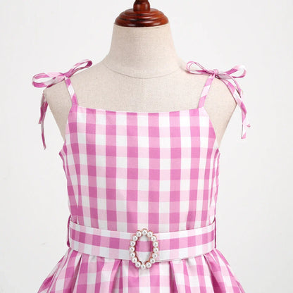 Robe de Cowgirl pour filles de 2 à 12 ans, Costume Barbei pour tout-petits, tenue de Cosplay, vêtements d'halloween