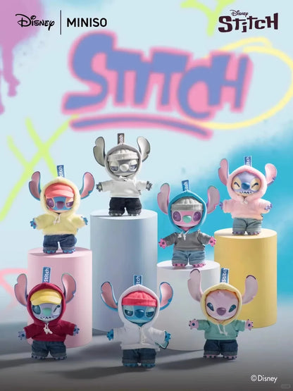 Stitch Genz Street Series Blind Box Cute Doll Backpack Pendant Children'S Toy Exquisite Model Ornament Surprise Mystery Box Gift