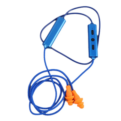Bouchons d'oreille écouteurs Bluetooth pour le travail, suppression du bruit, protection auditive, sites de construction, lieux bruyants bleu A005