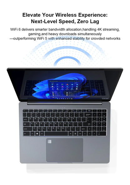Ninkear A15 Pro Portable Laptop Windows 11 AMD Ryzen 5 7430U 16-inch 2.5K IPS 120Hz 16GB DDR4+1TB SSD WiFi6 BT5 Backlit Keyboard