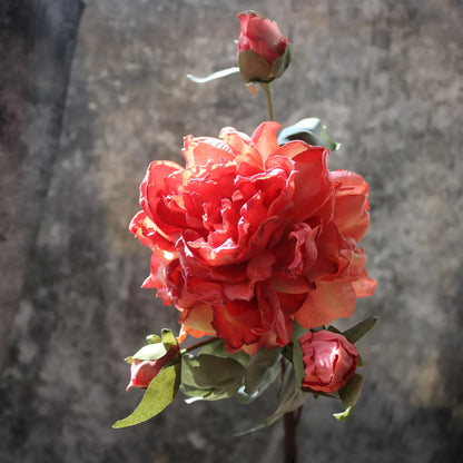 Grand Bouquet de pivoines blanches haut de gamme, fleurs artificielles pour décoration de mariage, de maison, fausses fleurs pour le nouvel an, décorations d'automne