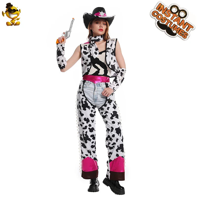Robes de cowboy pour femmes, costumes de cowgirl de l'Ouest, déguisements adultes, tenues de fête de carnaval, de mascarade et de cosplay