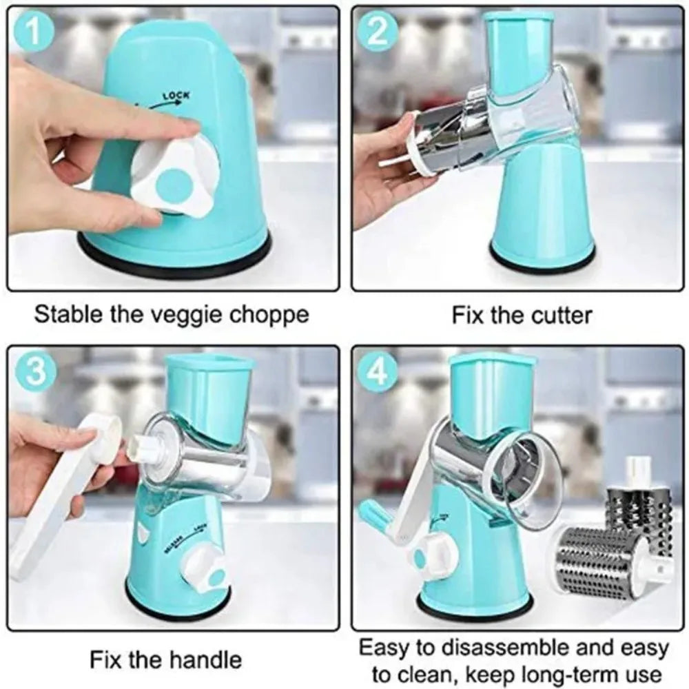 New Fruit & Vegetable Tools Vegetable Chopper Shredders Blender Cheese Grinder Kitchen Gadgets Rotary Food Cutter Kitchen
