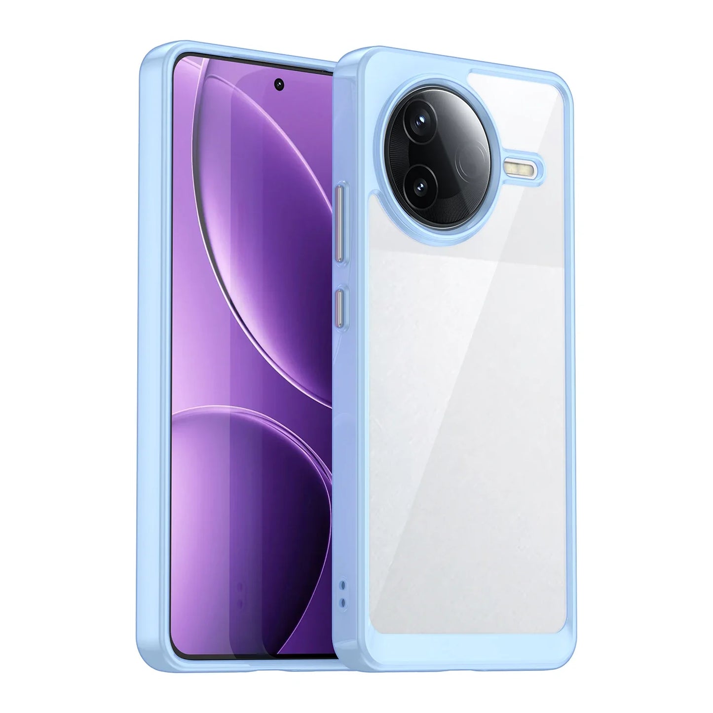 Soft border + hard Acrylic back Coque Fundas coverage Case For Xiaomi ( Redmi K80 / Poco F7 Pro ) Clear covers чехол Phone Cases