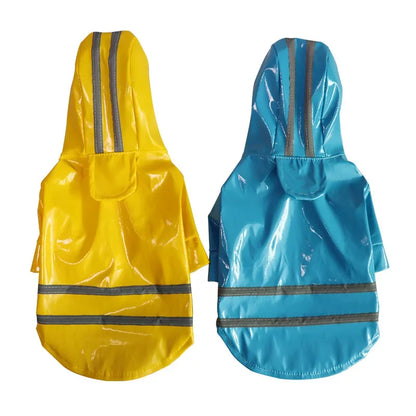 Vêtements pour chiens, vestes imperméables, imperméables à capuche avec bande réfléchissante, vêtements respirants d'extérieur pour chiots