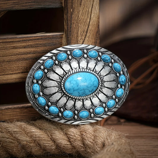 Boucle de ceinture en métal de style occidental, une boucle de ceinture