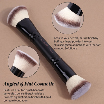 MAANGE ensemble de pinceaux de maquillage Double tête fond de teint brosse correcteur brosse fard à paupières brosse poudre brosse mélange maquillage beauté brosse