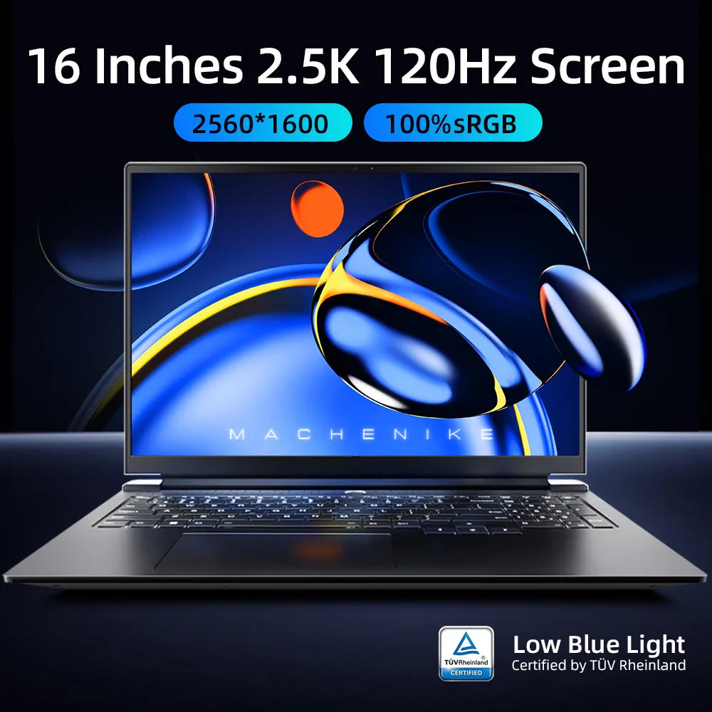 Pre Sale Machenike Laptop Light 16 Air intel core i7 13620H 16‘’ 2.5K 100%SRGB 120Hz 16G RAM DDR5 512G SSD Russian Keyboard