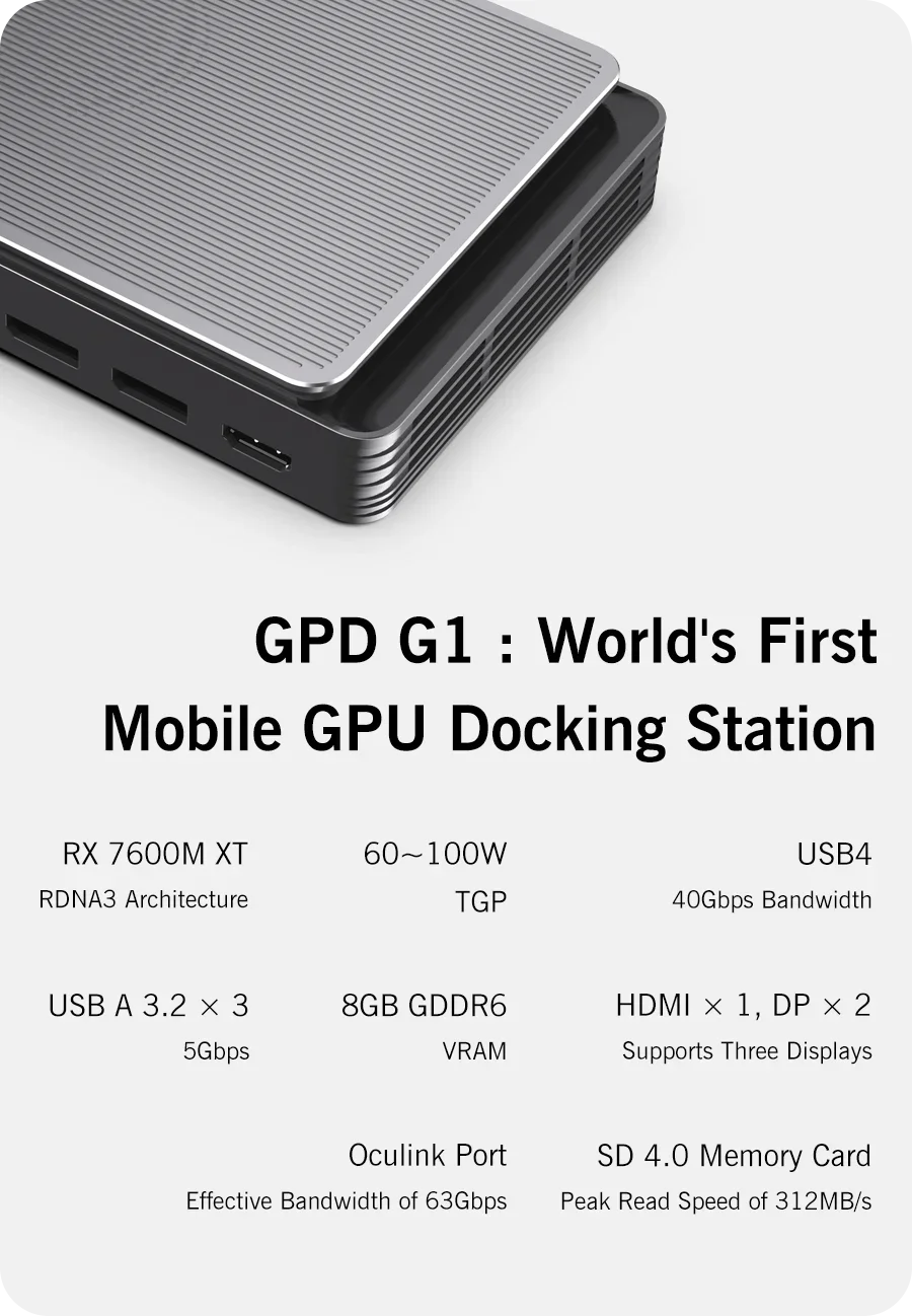 GPD WIN Max2 2025 10.1 pouces AMD AI 9 HX 370/8840U Windows11 PC de jeu ordinateur Portable ordinateur de jeu Portable