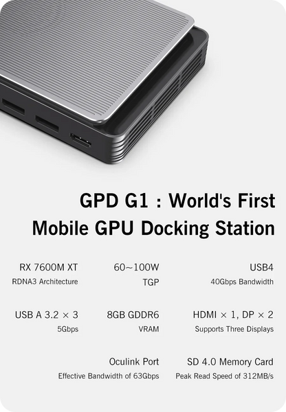 GPD WIN Max2 2025 10.1 pouces AMD AI 9 HX 370/8840U Windows11 PC de jeu ordinateur Portable ordinateur de jeu Portable