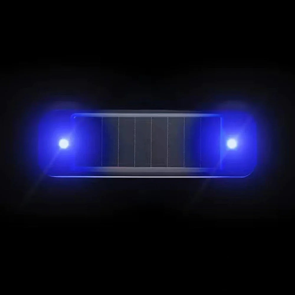 Mini LED énergie solaire voiture voyant d'avertissement nuit sécurité simulée alarme sans fil antivol lampe d'avertissement clignotant lampe d'alarme factice