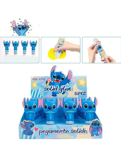 1/4pcs Bâton de colle solide Stitch Cartoon Adhésif fait main Colle pour coller le papier DIY pour fabriquer un bâton de colle très visqueux