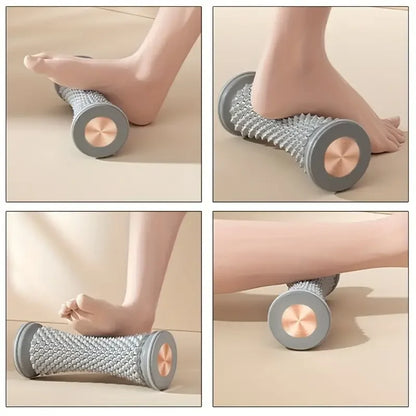 Masseur de pieds à rouleaux, rouleau de massage de yoga, balle de massage, rouleau de Fascia plantaire, soins de relaxation musculaire, rouleaux de massage de pieds manuels en plastique