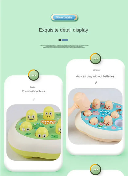 Dessin animé whac-a-taupe Montessori bébé jouet enfant en bas âge cadeau d'anniversaire éducatif thème Animal jeu de frappe Parent enfant jeu de société garçon