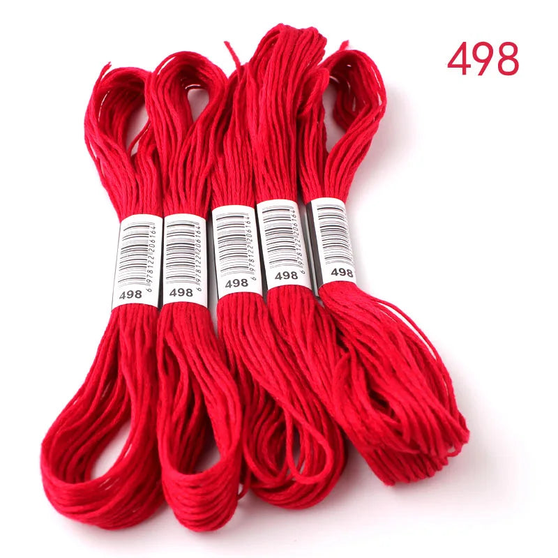 433---581--10 pcs cross-stitch  Embroidery Thread Floss Sewing Skeins Craft DIY Bracelet braided
