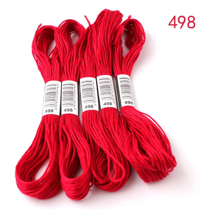 433---581--10 pcs cross-Stitchou  Embroidery Thread Floss Sewing Skeins Craft DIY Bracelet braided