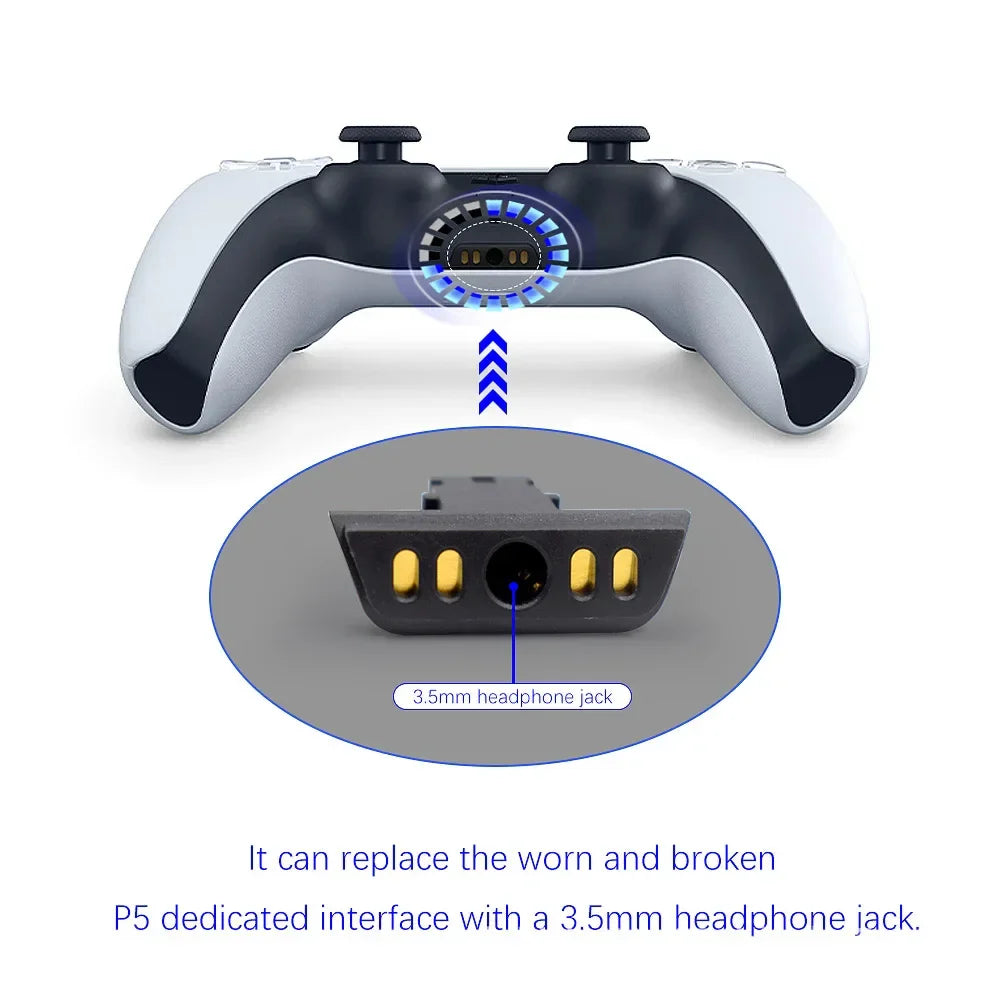 Connecteur Jack pour Port casque PS5 DualSense, station de chargement, Interface Audio, pièces de réparation, vente en gros, 50 pièces/lot