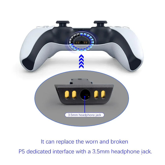 Connecteur Jack pour Port casque PS5 DualSense, station de chargement, Interface Audio, pièces de réparation, vente en gros, 50 pièces/lot