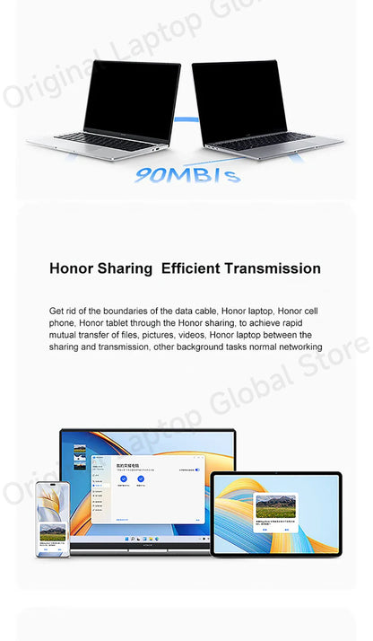 Honor Laptops X14/X16 2024 Riptide Edition R5 7640HS 16GB 512GB/1TB/2TB 60Hz IPS Screen 60Wh Ultra Large Battery Capacity Laptop