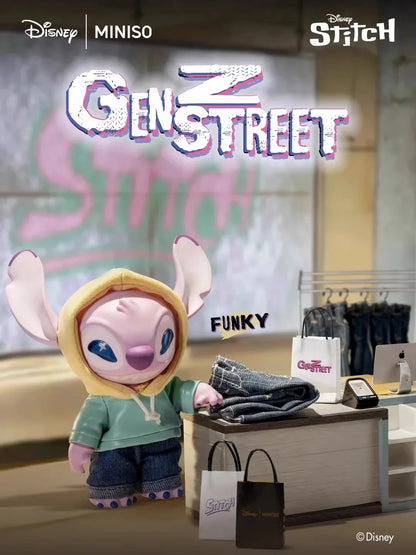 Stitch Genz Street Series Blind Box Cute Doll Backpack Pendant Children'S Toy Exquisite Model Ornament Surprise Mystery Box Gift