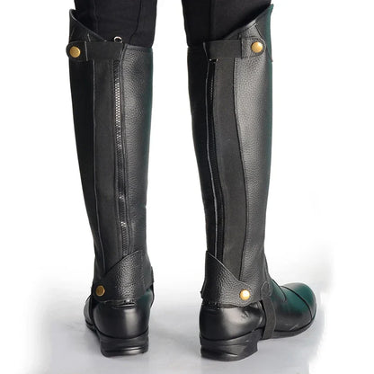Leather  Riding Gaiters ex Cowhide ba Riding Equipment Knight Leg Protection Sport Fitn Fans Supplies