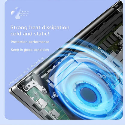 CARBAYTA 15.6"+7" Dual Screen Laptop Intel N95 32GB 16GB DDR4 RGB Backlit Keyboard Computer Notebook Laptops 7" Touch Screen