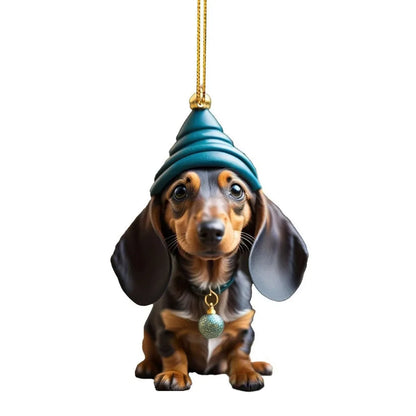 Cute Dog Car Hanging Home Tree Pendant Halloween Christmas Tree Pendant Home Decoration Window Car Ornament Backpack Ornament
