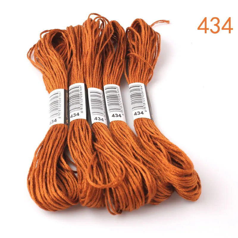 433---581--10 pcs cross-stitch  Embroidery Thread Floss Sewing Skeins Craft DIY Bracelet braided