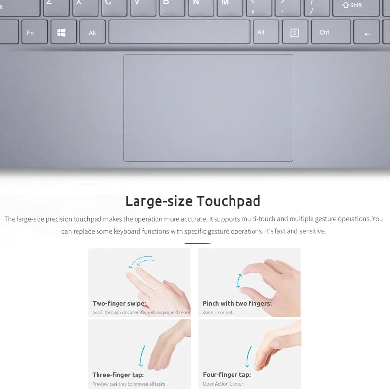 BMAX Y14 Laptop 14 inch Notebook Windows 11 16GB RAM LPDDR5 512GB SSD 1920*1080 IPS Intel N100 laptops Computer type-c