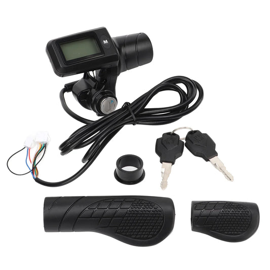 Poignée d'accélérateur pour scooter électrique, écran LCD, rétroéclairage, rappel de faible puissance, boutons de poignée d'accélérateur pour modification, 805mm, 22.5