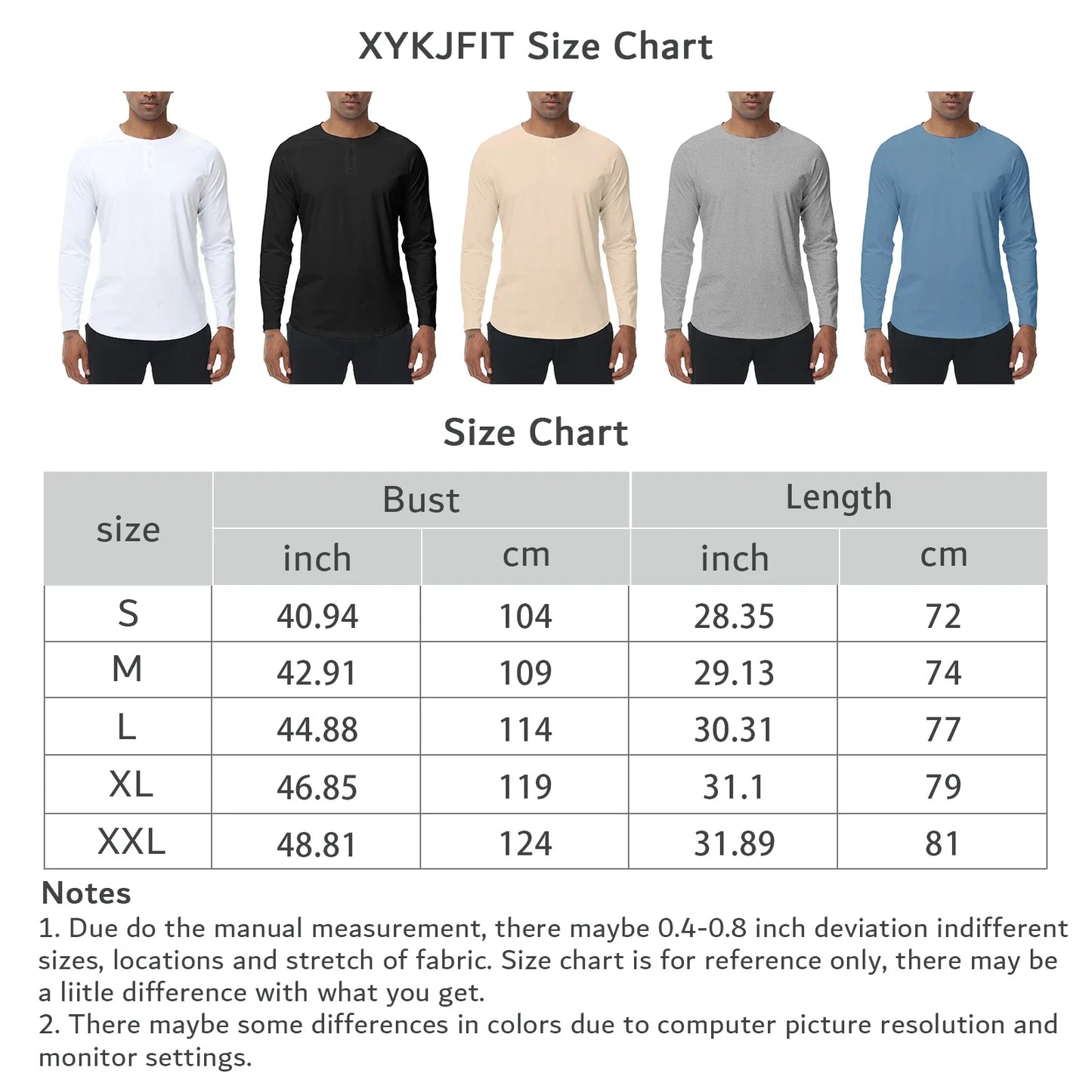 T-shirts boutonnés à manches longues pour hommes, col Henley, décontractés, de haute qualité, pour l'automne
