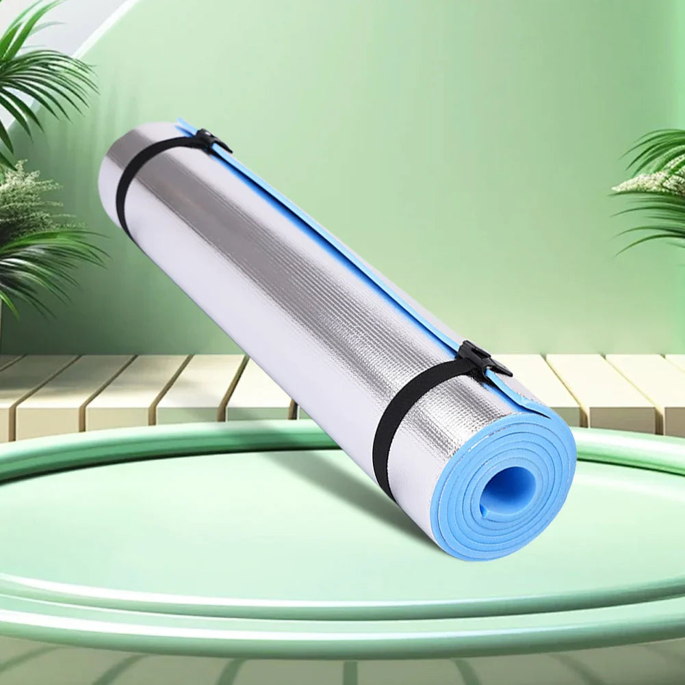 Tapis de yoga imperméable, tapis de yoga résistant à l'humidité, tapis de pique-nique de camping épaissi, multifonction portable pour exercices de fitness