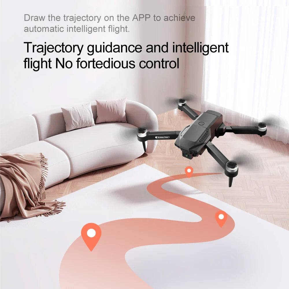 Nouveau Drone F198 professionnel double caméra avec 1080P WIFI FPV HD photographie aérienne grand Angle sans brosse RC pliable quadrirotor