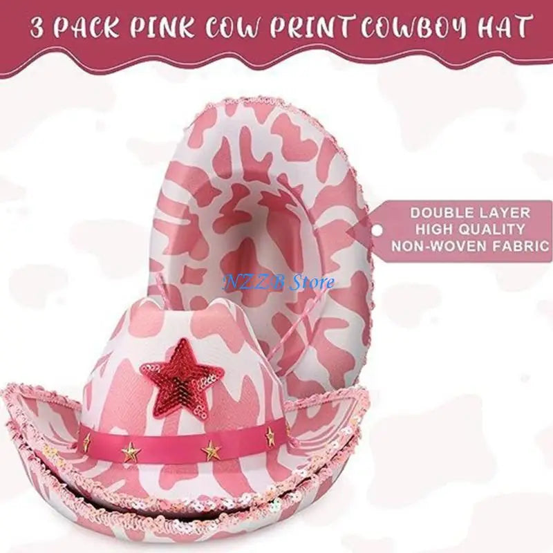 Chapeau Cowboy rêve T21F, chapeau Cowgirl occidental pour femmes filles, accessoires Photo, vache pour